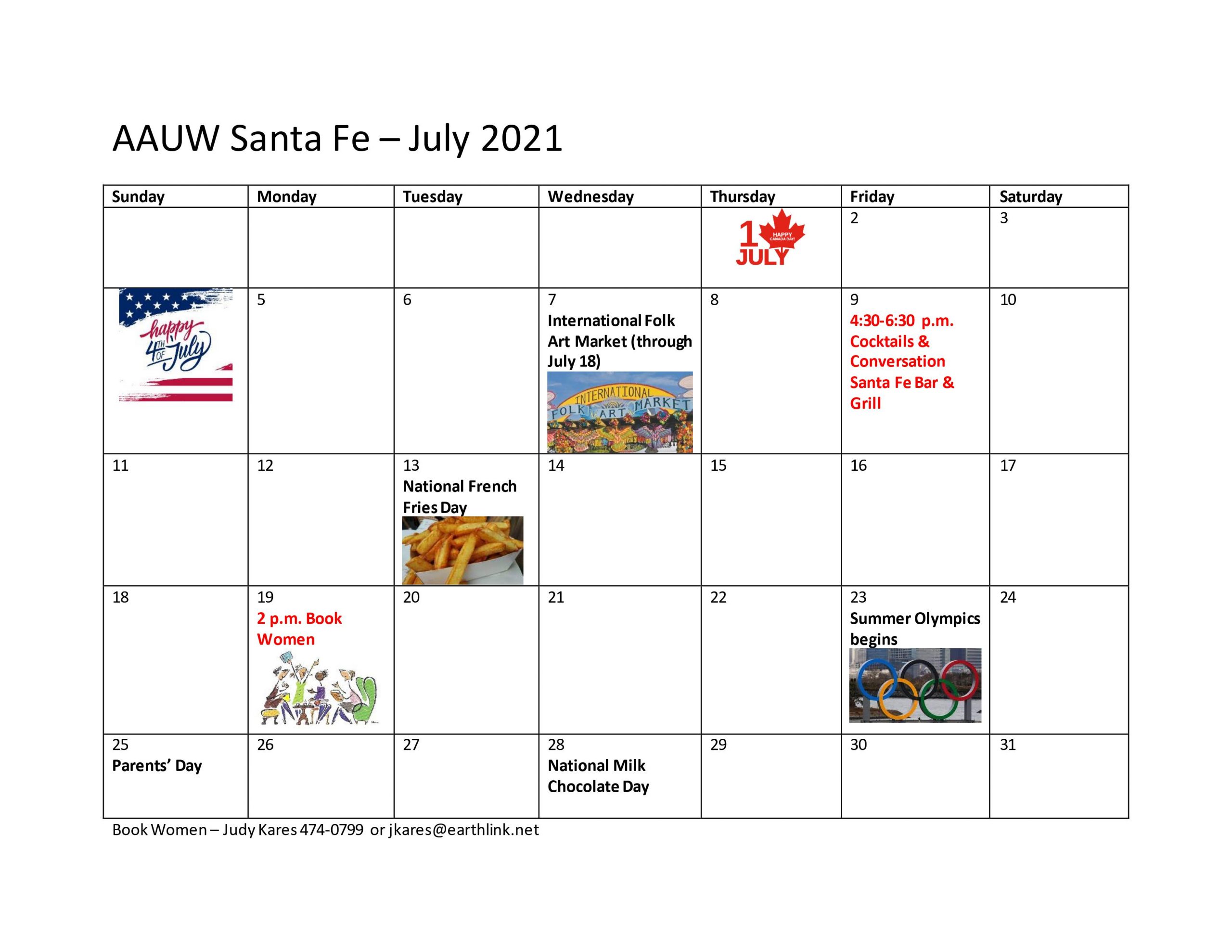 Santa Fe South Calendar 2025